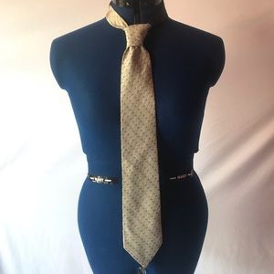 tommy hilfiger gray and navy tie